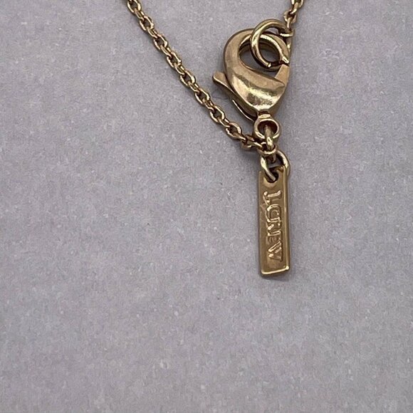 J. Crew Turtle Pendant Chain Necklace Lobster Closure Gold Tone 26 In - Picture 6 of 6